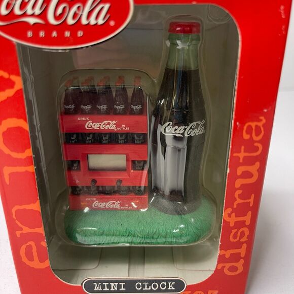 Coca Cola Collectible Mini Digital Clock Coke Bottles Ofiice Table Display NIB - Picture 2 of 9